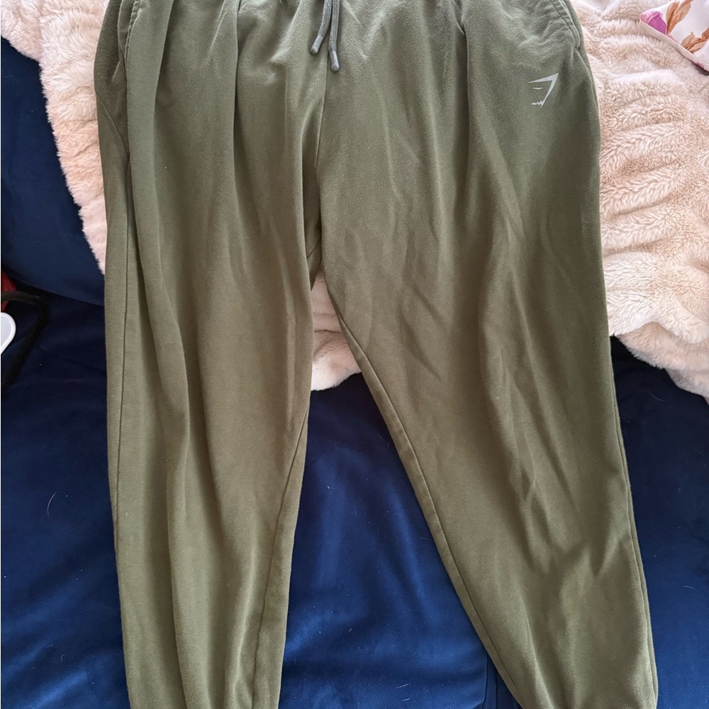 Gymshark Power Joggers - Moss Olive